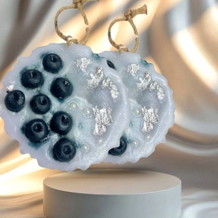 Handcrafted Blueberry Agate Fragrance Soy Wax Sachet Set of 2